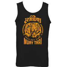 MUAY THAI VEST MMA UFC Martial Arts Training Top Gym TIGER Glove Fighter Mens