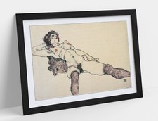 EGON SCHIELE LYING FEMALE NUDE