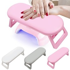 Portable Hand Pillow Holder Foldable Manicure Table Mat Nail Art Stand