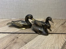 Vintage Duck Figurines, brass