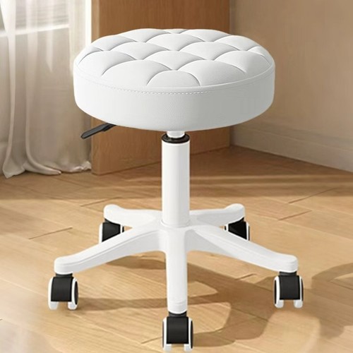 Round rolling stool height - round,