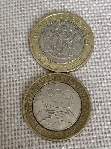 Two pound coins - 2x,