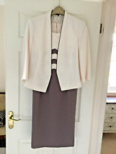 JACQUES VERT LADIES WEDDING SPECIAL OCCASION DRESS OUTFIT SIZE 16 MINK  VGC