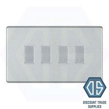 BG Brushed Steel Screwless