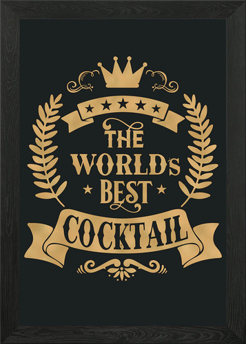 World best cocktail framed - cocktail,