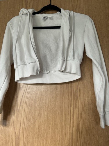 Cropped white zip - cropped,