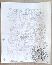 Vtg Sci Fi Concept Sketch