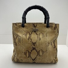 Gucci Vintage Python Bamboo