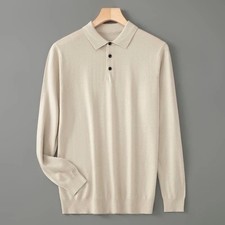 Men's Merino Wool Sweater Polo