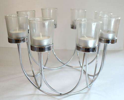 Tea light crome candelabra - light,