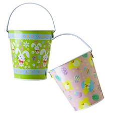 Easter Mini Metal Buckets Set
