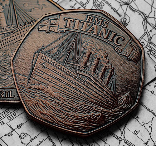 Rms titanic antique bronze - rms,