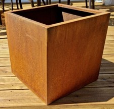 Corten steel cube - corten,