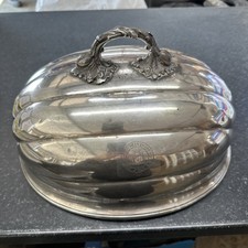 Antique Silver Plated Cloche /