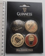 PACK OF 4 GUINNESS BADGES