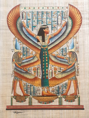 Egyptian papyrus painting - painting,