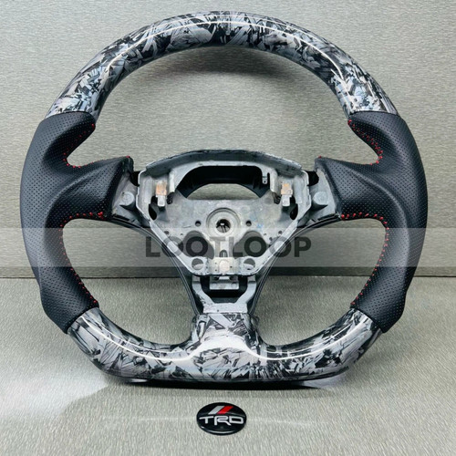 Trd forged carbon steering - carbon,
