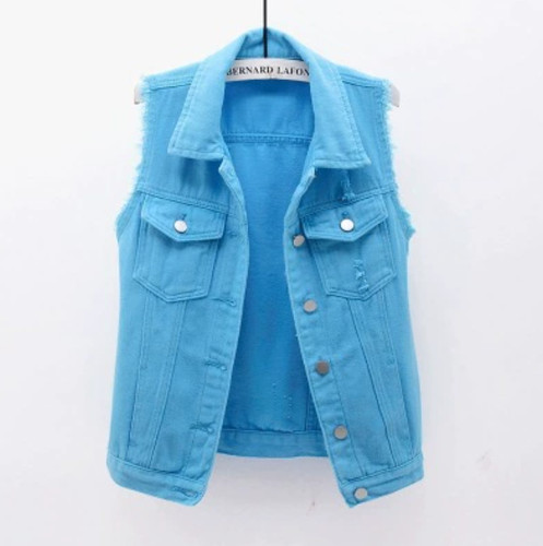 Women waistcoat denim - women's,