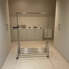 Habitat metal clothes rail on wheels, 160cm x 120cm x 48cm. Excellent condition.