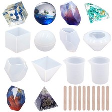 18Pcs DIY Silicone Resin