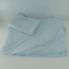 HomemadeToddler Duvet Cover Bedding Set Blue White Striped Polka Dot Reversible 