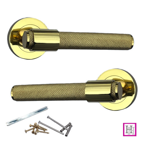 Door handles knurled - door,