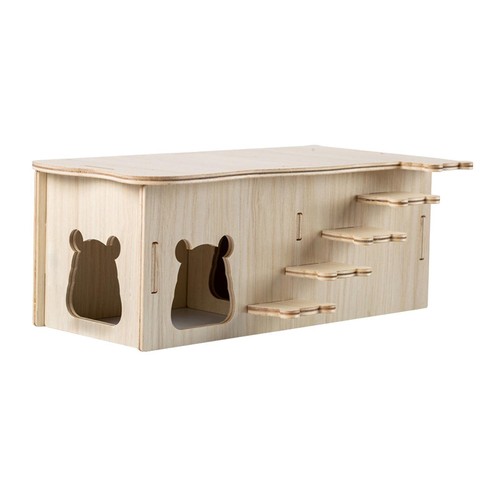 Hamster wood house cage - hamster,