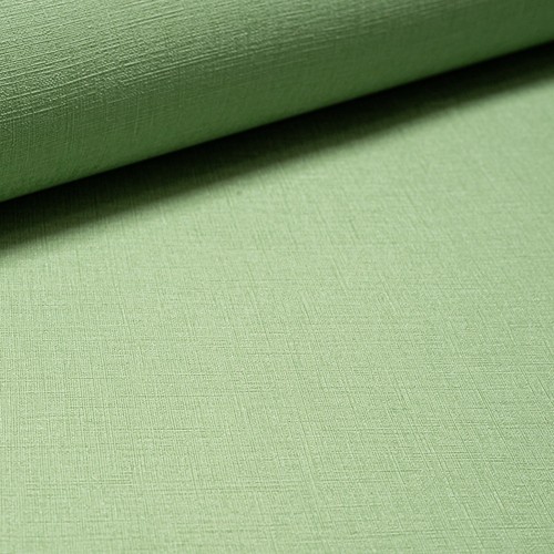 Plain green wallpaper linen - green,
