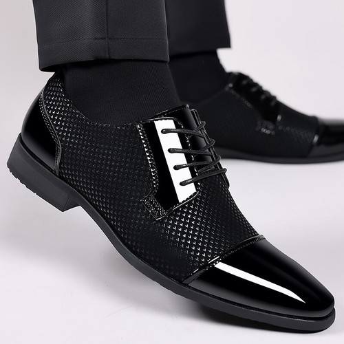 Mens lace shiny patent - lace,
