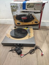 ION PREMIER LP NATURAL BELT DRIVE BLUETOOTH TURNTABLE SPEAKER 