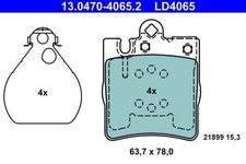 Disc ceramic brake pad set - ceramic,