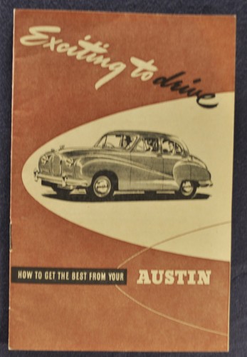 1952 austin owner driving - owner's,