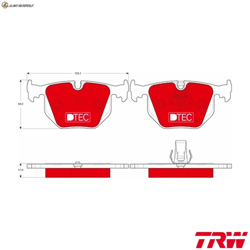 Brake pad set disc - pad,