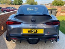 Toyota Supra Maxton Design Spoiler Extension Satin Black Wrapped to Match Trim
