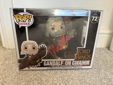 Ian Mckellen AUTOGRAPH - Gandalf on Gwaihir - LOTR HOBBIT - Signed Funko Pop COA