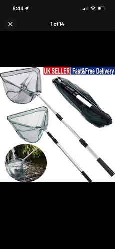 Folding fishing pole landing - pole,