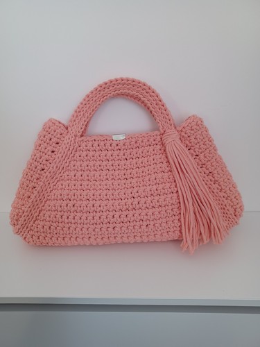 Handmade crochet handbag - crochet,