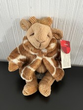 Russ Berrie "Gisella" giraffe Soft Plush Toy Wearing Coat With Tags
