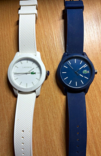 Lacoste watches white - watches, x2,