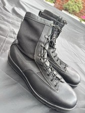 US Army Belleville Combat Boots -Black - Size UK 12.5 Reg - Supergrade #B235