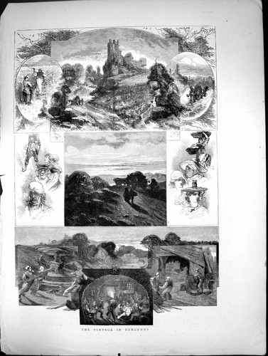 Original old antique print - original,