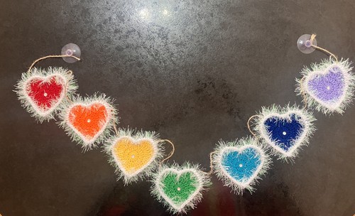 💕Hand crochet rainbow