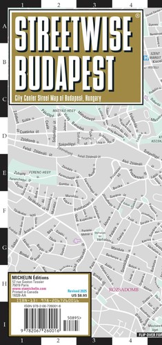 Streetwise budapest map - budapest,