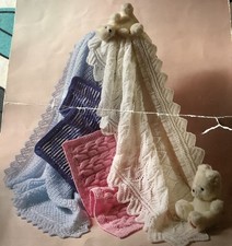 BABY SHAWL 108 cm SQUARE. HAND