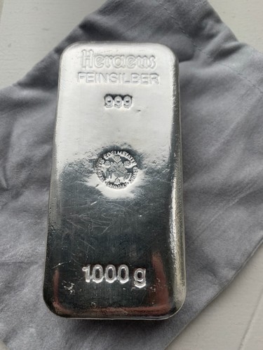 Silver bar heraeus - silver,