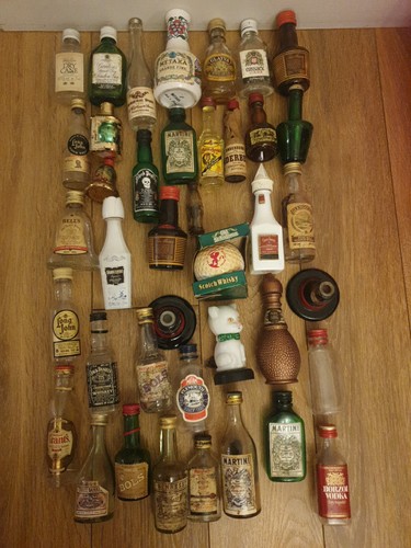 Vintage miniature bottles - 40,