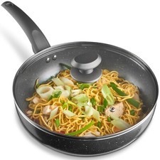 VonShef Non-Stick Wok w/Glass