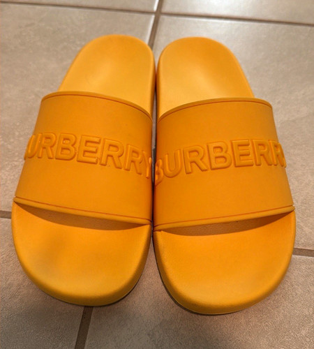 Burberry men yellow logo - burberry, men's