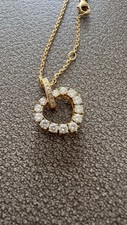 Chopard Diamond Heart Pendant Necklace 18k GOLD with DIAMONDS