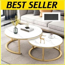 Coffee Table Set Round & 2